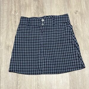 Plaid Black and White Girls Skirt